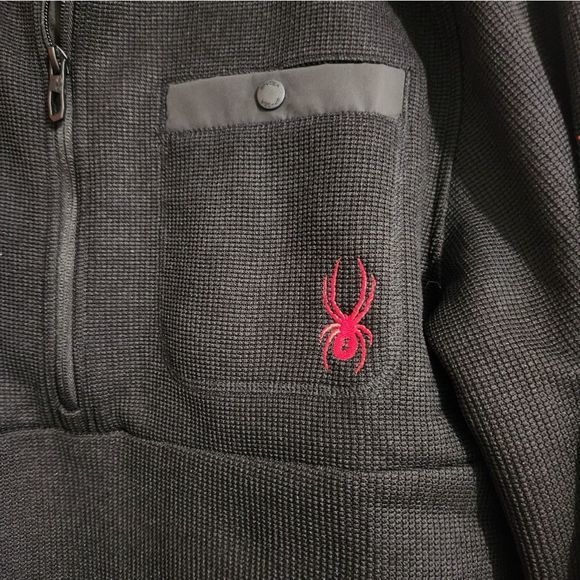 Spyder Half Zip Sweatshirt MEDIUM - Picture 5 of 8